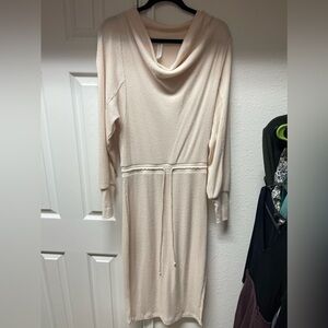 Anthropologie Cowl Neck Midi Dress